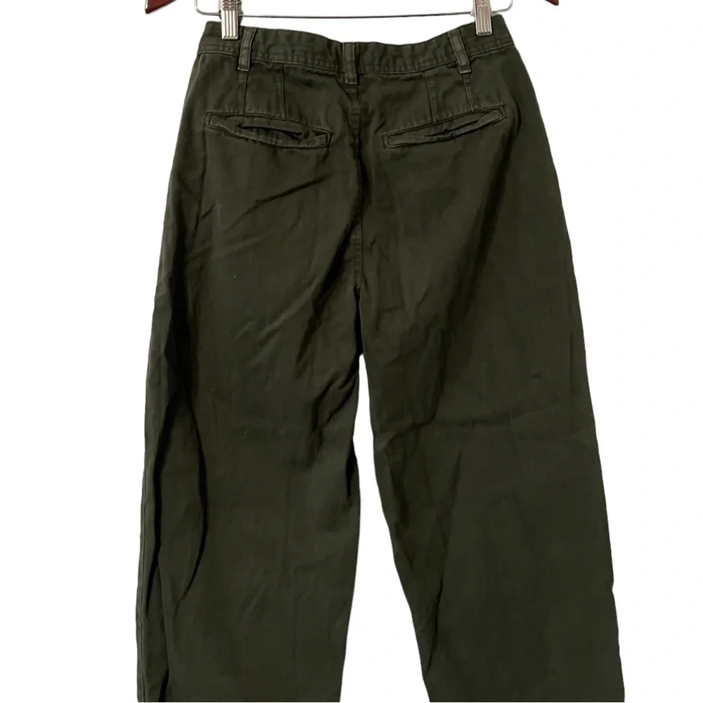 FREE PEOPLE Pleated Dockers Baggy Khaki Cargo Pants Jeans Trousers